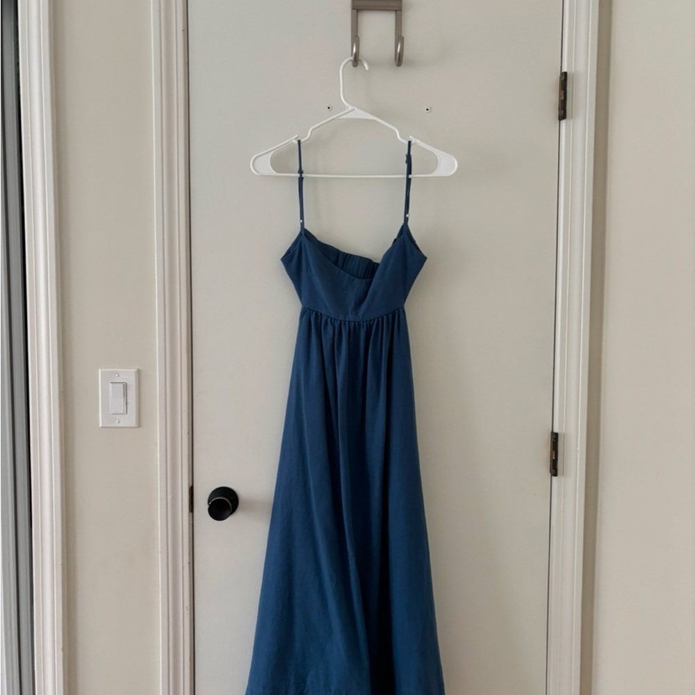 Aqua Blue Spaghetti Strap Dress